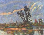 Paul Cezanne Ufer der Oise painting